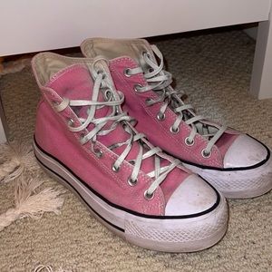 Flamingo Pink Platform Converse